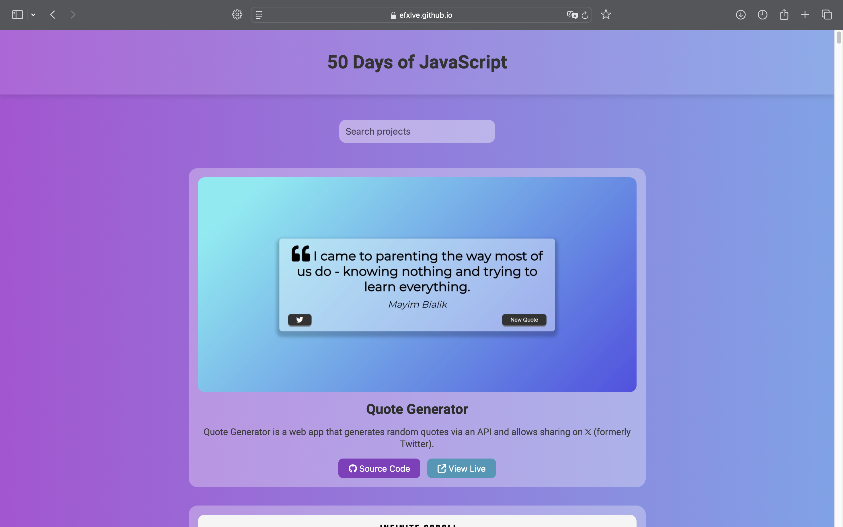 50 Days of JavaScript